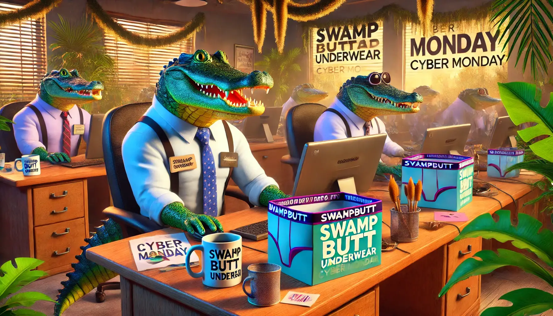 Buy SwampButt Underwear to stay dry this Christmas.