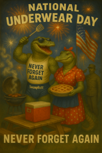 August 5 Was National Underwear Day. SwampButt.
