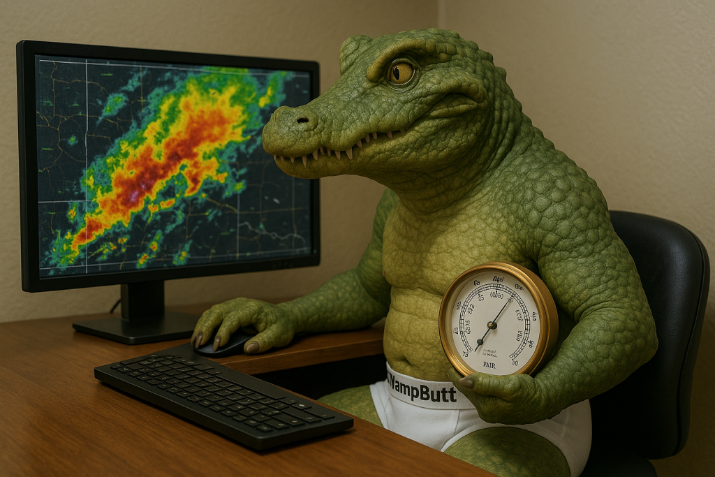 SwampButt Underwear Scale of Sultry uses the weather to predict the outcome of college football games.