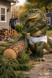 In need of firewood? Too bad. You should have thought of this before. And do not cut down trees during the big freeze for firewood, especially the neighbors even, if it’s night. They are going know who did it. If it gets that cold, burn the furniture, assuming you have a fireplace. If you do not have a fireplace, do not burn the furniture.