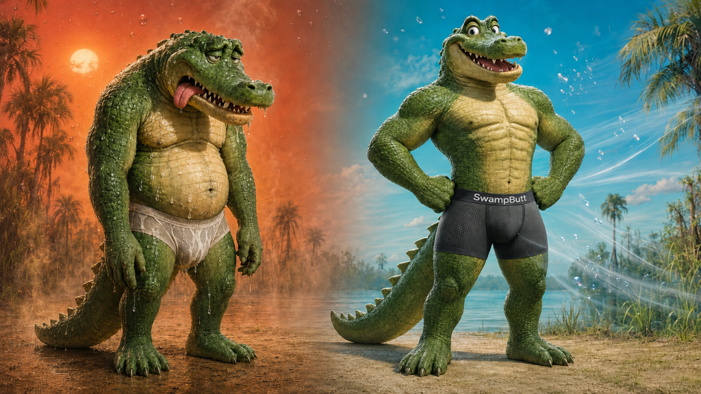SwampButt Underwear Scale of Sultry comparison.