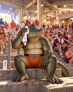 Conditions were especially severe during Texas&rsquo; 59&ndash;7 victory over Texas State in Austin. The temperature reached 102 degrees, with a reported feels-like temperature of approximately 104 to 105. A widely circulated photograph showed spectators crowded beneath the stadium seeking shade.