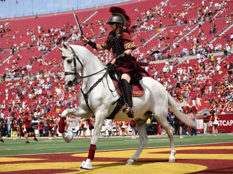 USC Trojan fans describe bleacher seats like hot plates.